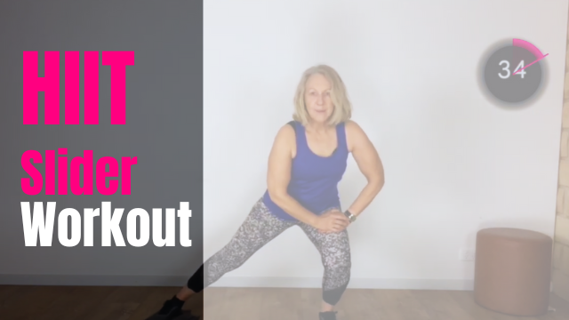 20min HIIT Slider Workout - Legs & Core