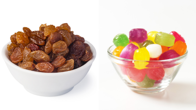 raisin vs candy 5 Tips to Eat Smart & Beat Food Temptations