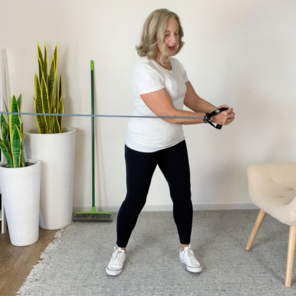 Resistance band side twist