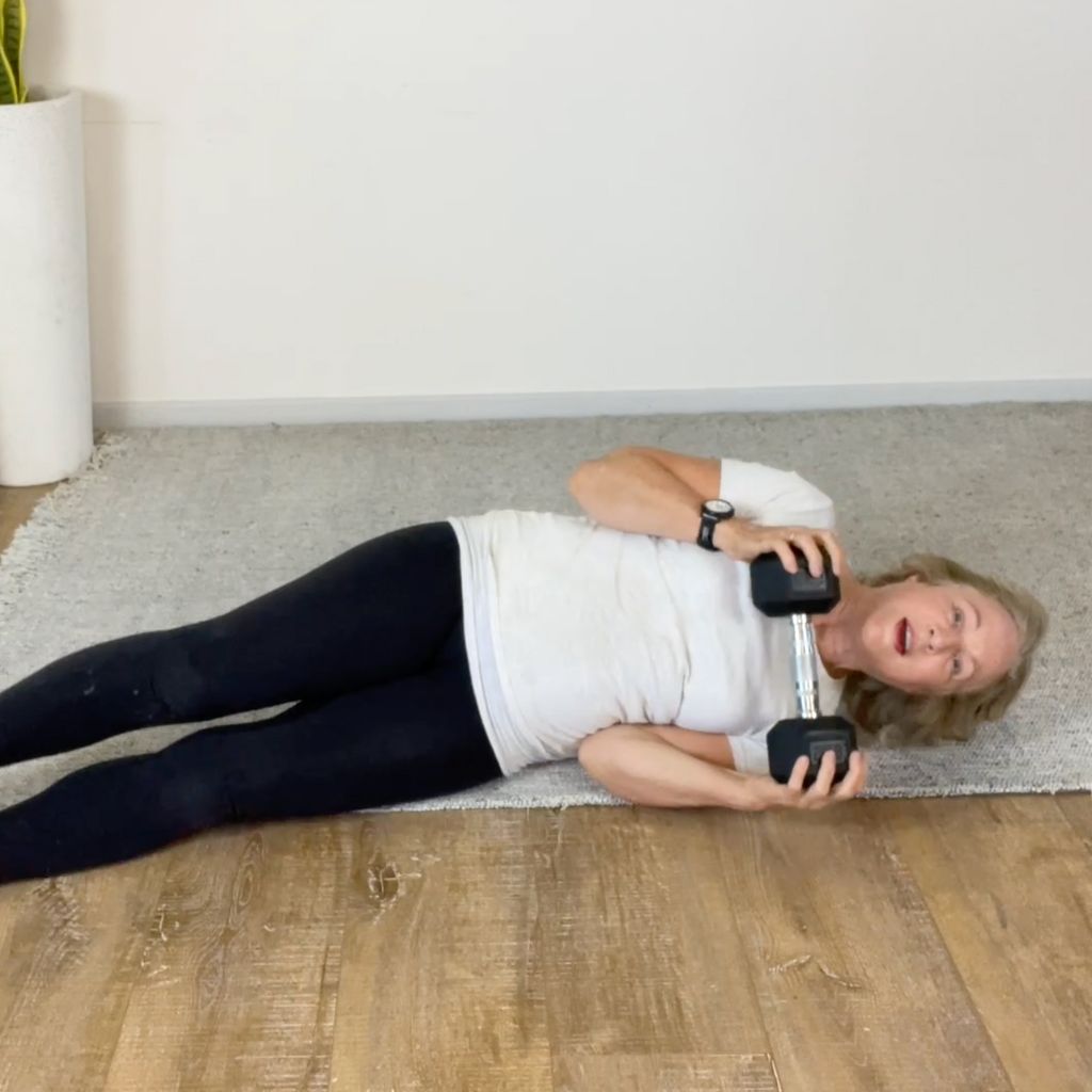 Rolling with weight side to side
