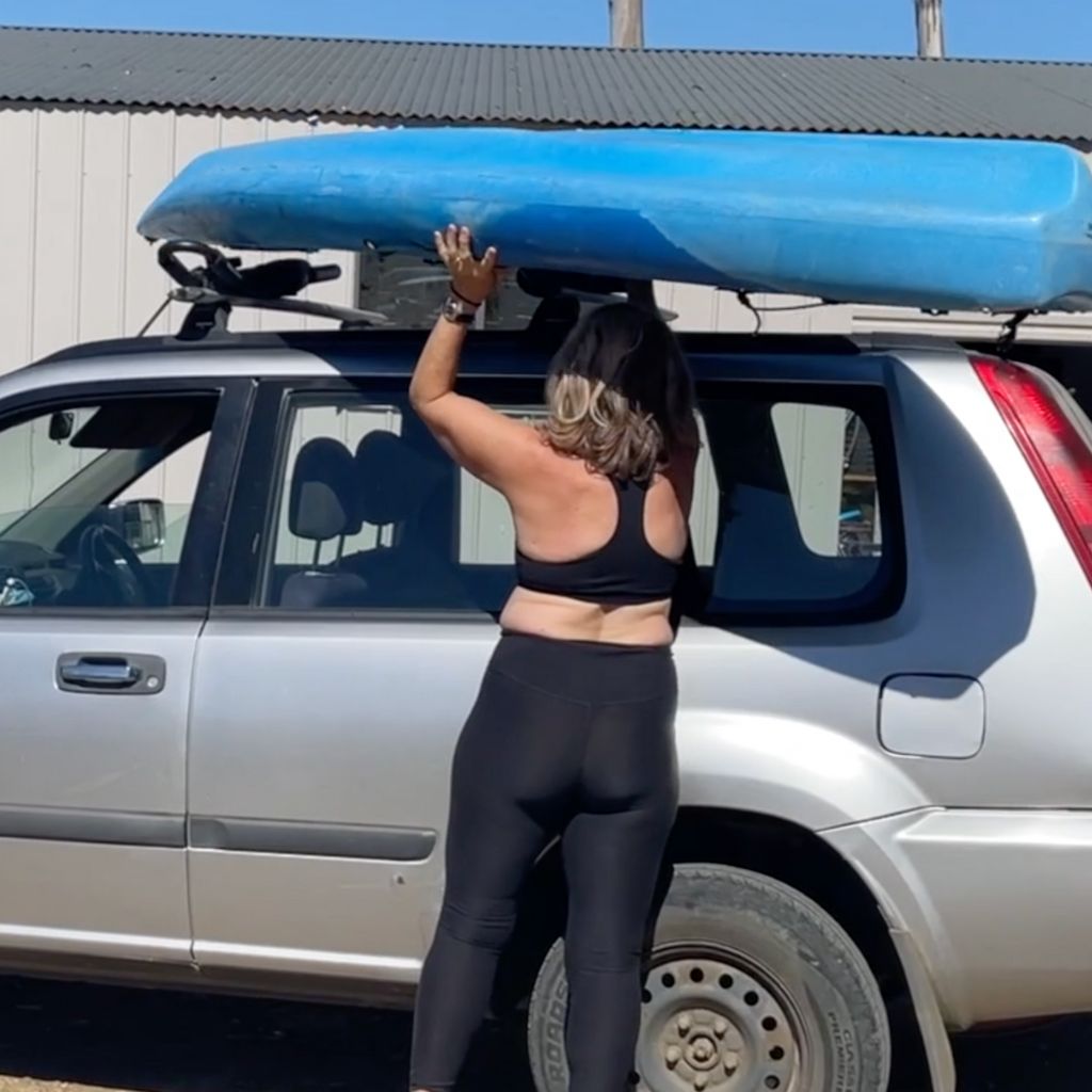 overhead lift kayak