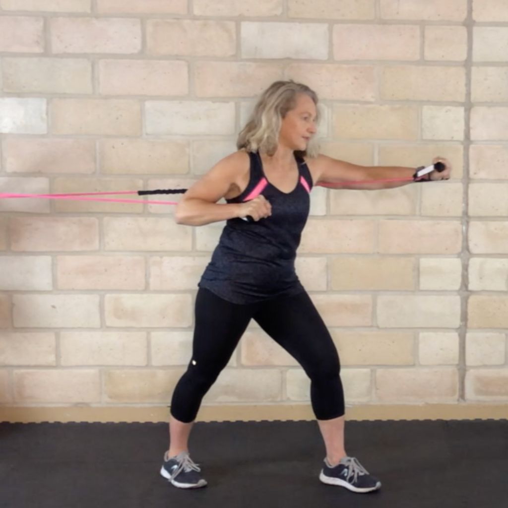 resistance band pushes
