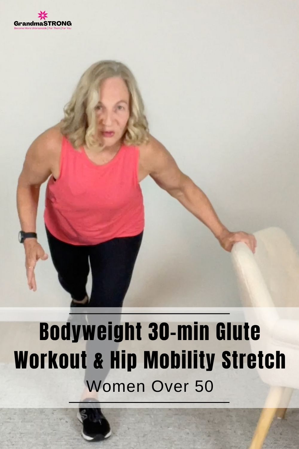 Bodyweight Glute Exercises for Women Over 50: WORKOUT