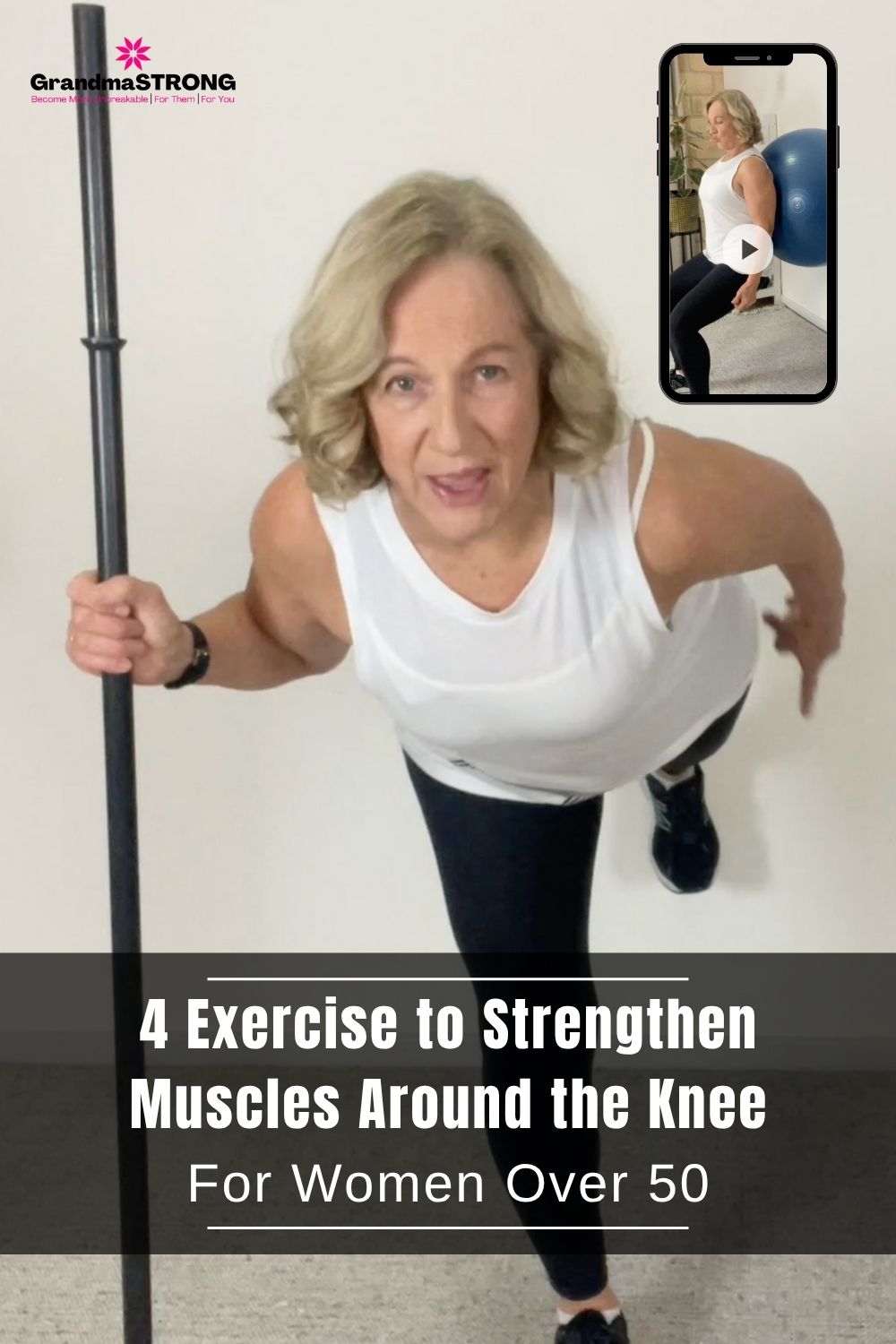 4 Exercises to Strengthen Muscles Around the Knee Women 50+