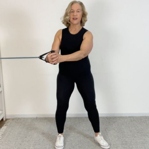 trunk rotation mobility band anti-rotation hand postion 2