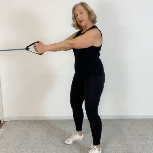 trunk rotation mobility band anti-rotation hand postion mid