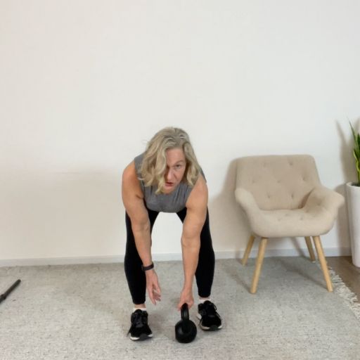 pulling movement with a kettlebell row 1