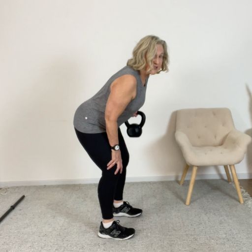 pulling movement with a kettlebell row 3