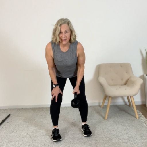 pulling movement with a kettlebell row 6