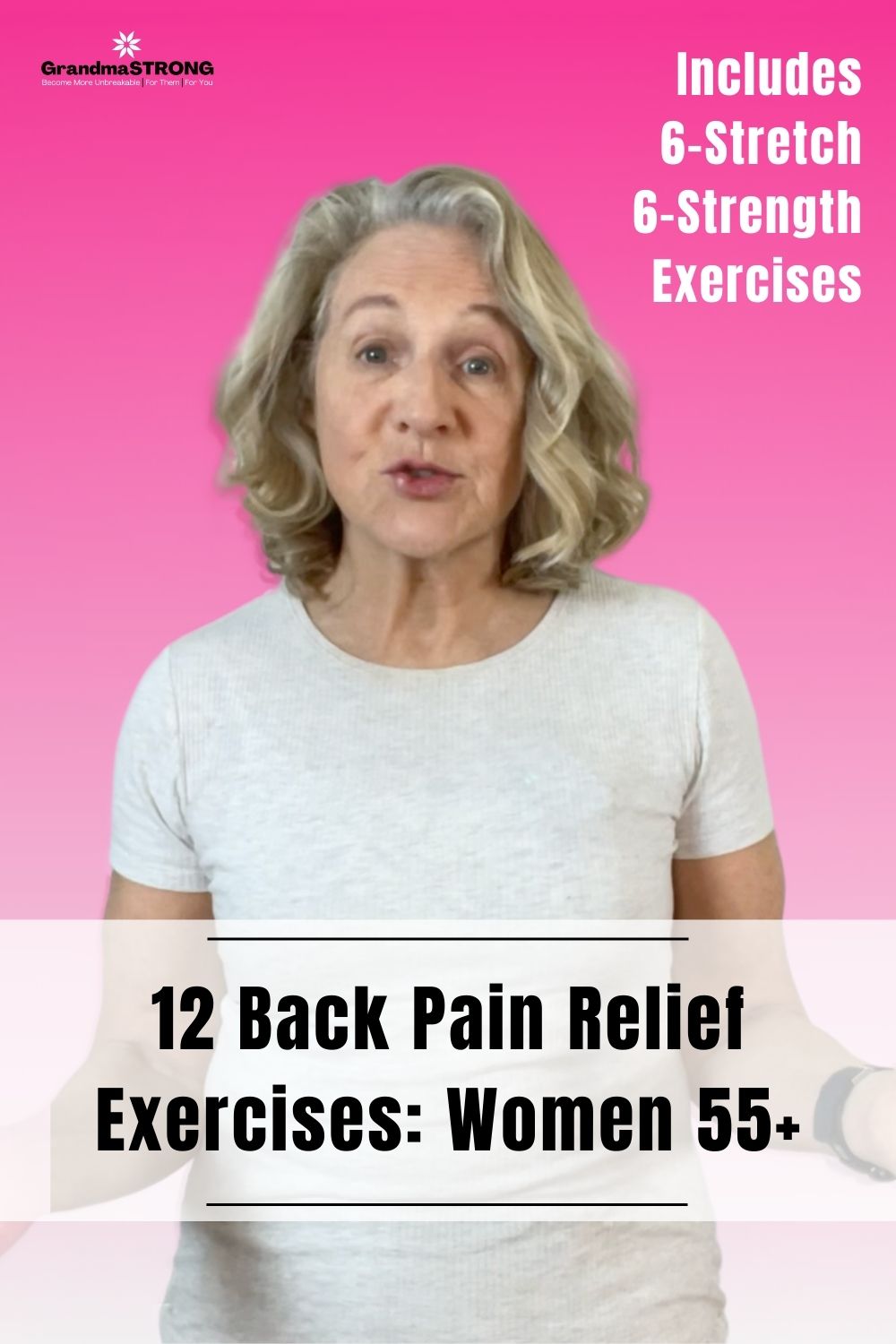 12 Back Pain Relief Exercises: Women 55+